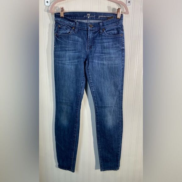 FOR ALL MANKIND Gwenevere Washed Jeans Sz 25 - Picture 2 of 7